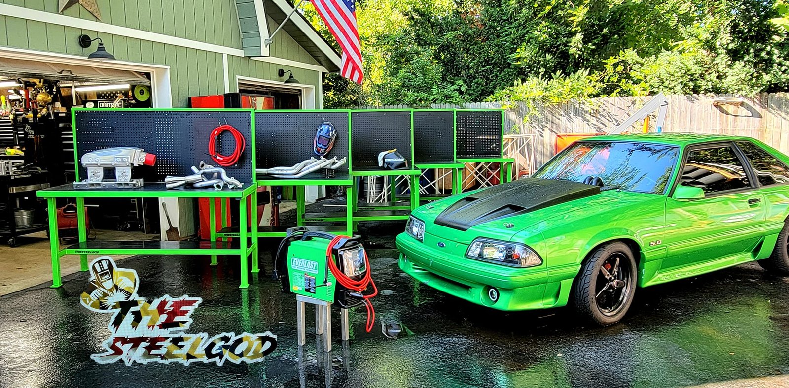 SteelGod Industries custom work bench fabrication